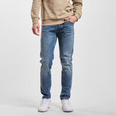 JJ slim fit stretchable stone blue jeans for men